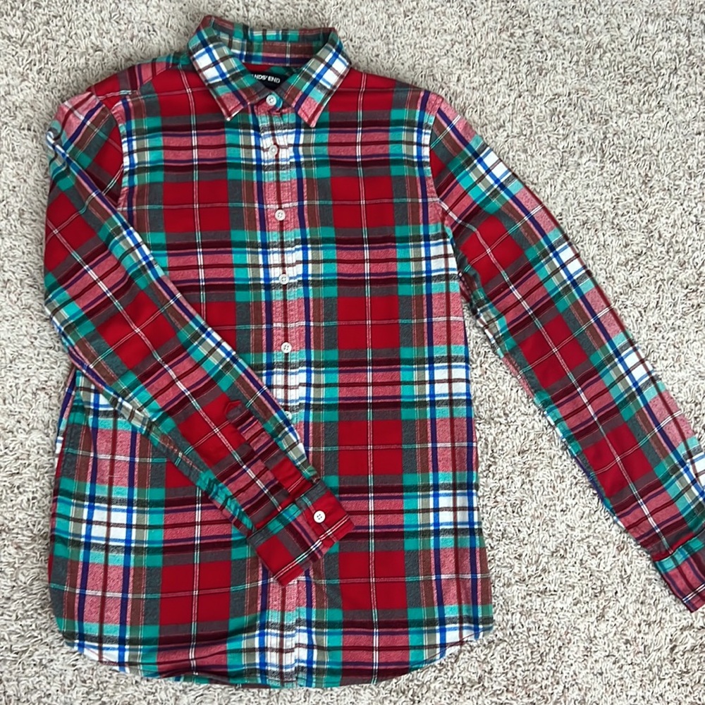 Women’s Lands End flannel shirt - Picture 2 of 6